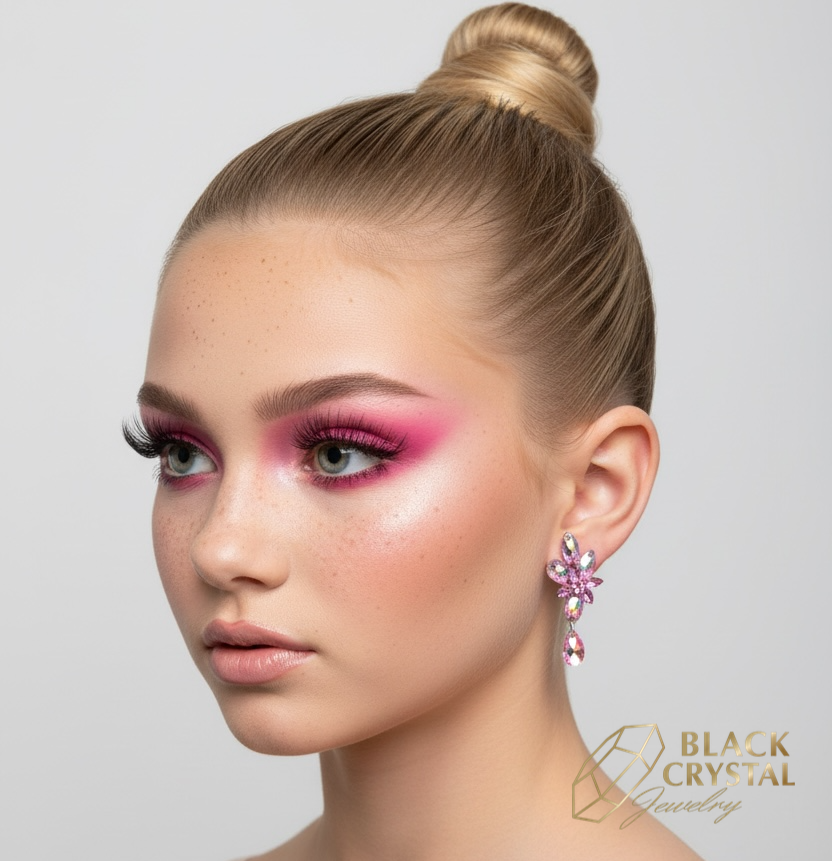 DANCE JEWELLRY BLACK CRYSTAL